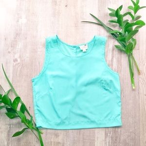 L.A. Hearts| Aqua Crop Top 💠